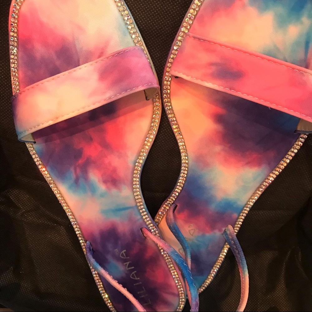 Cotton Candy Rhinestone Sandals